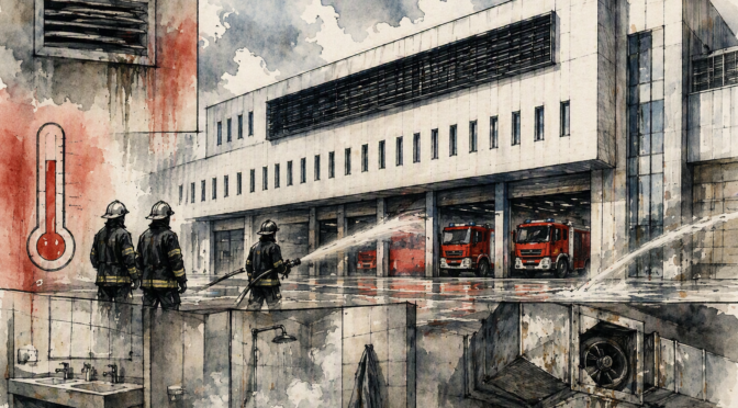 Beton, Bilder, Beifall – aber wo bleibt der Arbeitsschutz? Neue Feuerwache am Flughafen Düsseldorf weist zahlreiche Mängel auf!